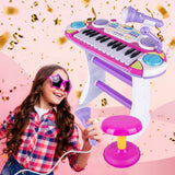 Pianino Keyboard Duży Organy Krzesełko Nagrywanie 24 Klawisze dla Dzieci