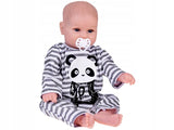 Lalka Chłopiec jak Żywa Ubrana Kombinezon Miękka Urocza Panda Prezent 45 cm