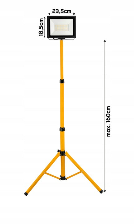 Naświetlacz halogen LED 100W + statyw budowlany Poves