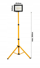 Naświetlacz halogen LED 100W + statyw budowlany Poves