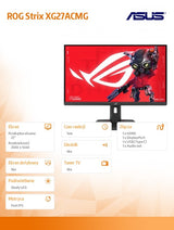 Monitor ASUS ROG XG27ACMG 2560 x 1440 270Hz OC 1 ms Fast IPS ELMB Usb-C