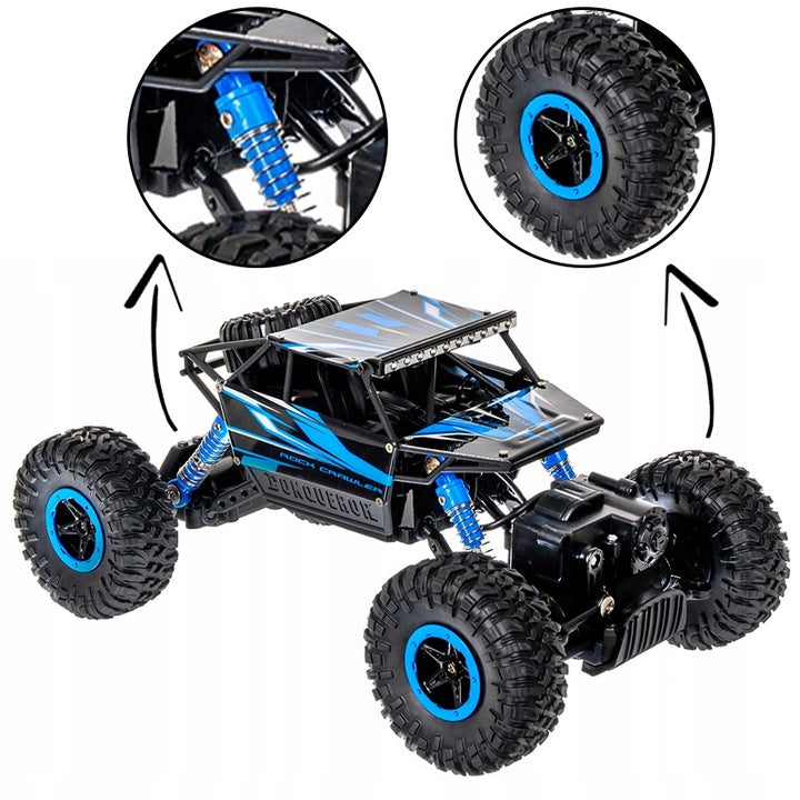SAMOCHÓD MONSTER RC ZDALNIE STEROWANY NAPĘD 4X4