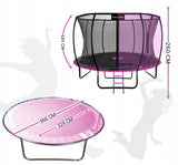 Trampolina Ogrodowa 12ft 366CM wew. profesjonalna łatwy montaż fun Poves