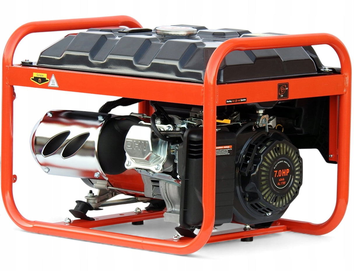 Mocny Agregat Prądotwórczy Generator Prądu Z Komputerem Licznik Godzin
