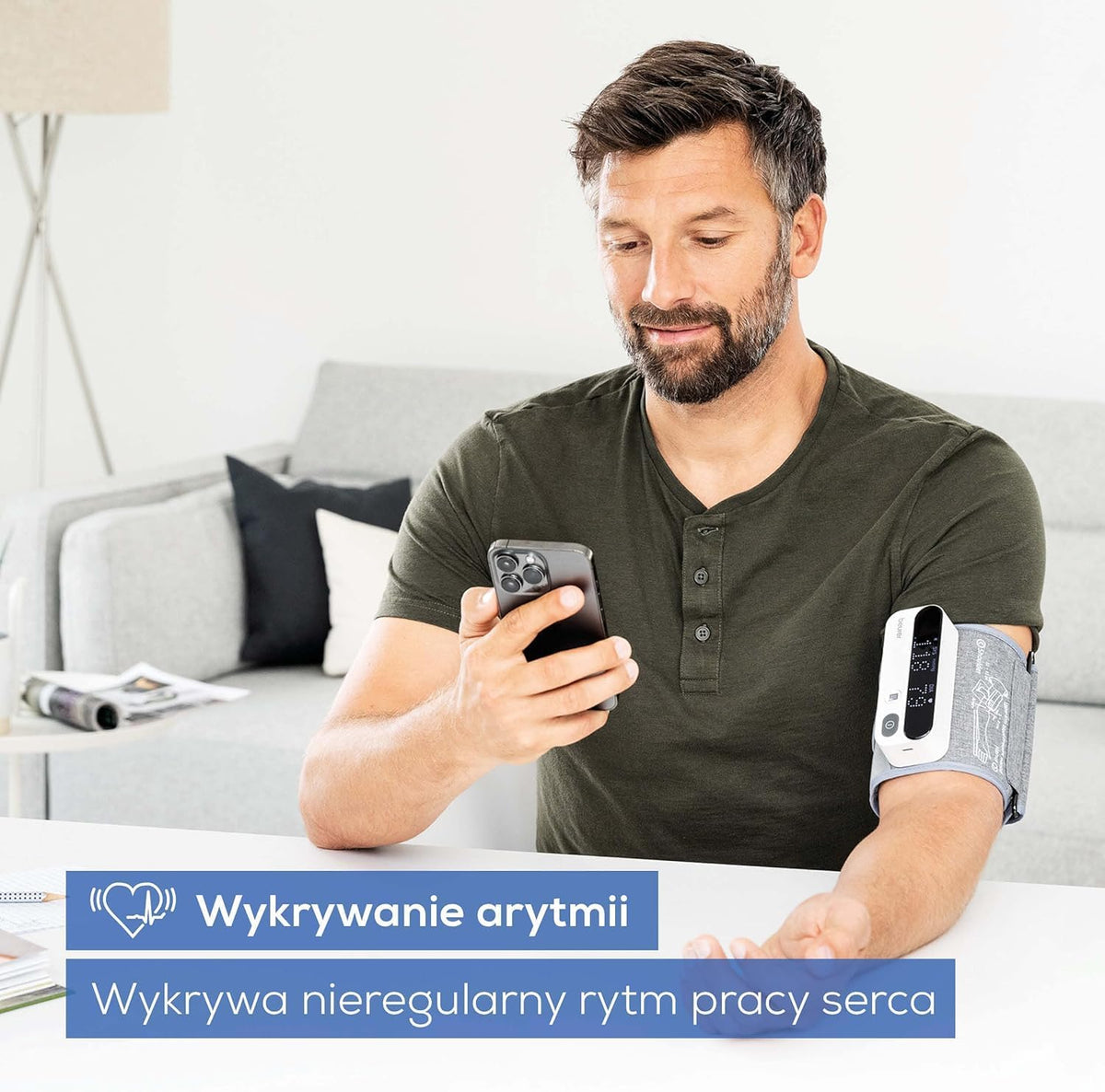 Ciśnieniomierz Bluetooth Naramienny Wykrywanie Arytmii Wireless Beurer BM59