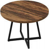 Stół Jadalniany HOGA-J0409 84x84x74 cm Czarno Brązowy Płyta MDF Solidny