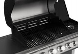 Grill Gazowy Ogrodowy Nierdzewny Żeliwny Ruszt 4+1 17,4kW Z Szafą na Butle
