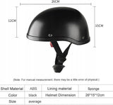 Kask Motocyklowy Rowerowy Skuterowy Matowy Półkask Do Obwodu Głowy 54-60 cm