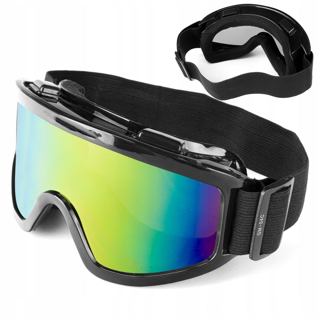 Kask Motocyklowy Cross Horn Enduro Quad Crossowy Czarny Matowy XS + Google