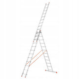 Drabina aluminiowa na schody 150kg + GRATIS 3x14 11m WIELOFUNKCYJNA