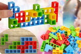 Gra Zręcznościowa Balansująca Układanka Tetris Duży Zestaw Wieża Ruchoma