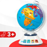 Edukacyjny Interaktywny Nauka Świata Świeci Quiz 3+ 48 Funkcji Globus