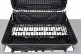Grill Gazowy Ogrodowy Piezo Lund Czarny Kompaktowy 5,5 KW 2 Palniki