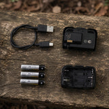 Lampka Czołowa Trekkingowa Czołówka USB V3 o Mocy 600 Lumenów Czerwona