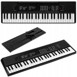Keyboard z Akumulatorem + Mikrofon 49 Klawiszy dla Dziecka Czarny do Nauki