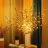 Gałązka 20 LAMPEK LED Baterie Do Wazonu ŚWIĄTECZNE Gałązki Na Święta 70 cm