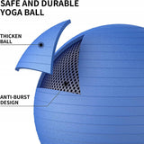 Piłka Fitness Gimnastyczna Ćwiczeń + GRATIS POMPKA 65CM średnica Fioletowa