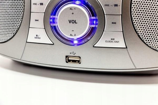 Bombox Radio Sieciowe Zegar Budzik Bluetooth Soundmaster SCD1800TI CD/MP3