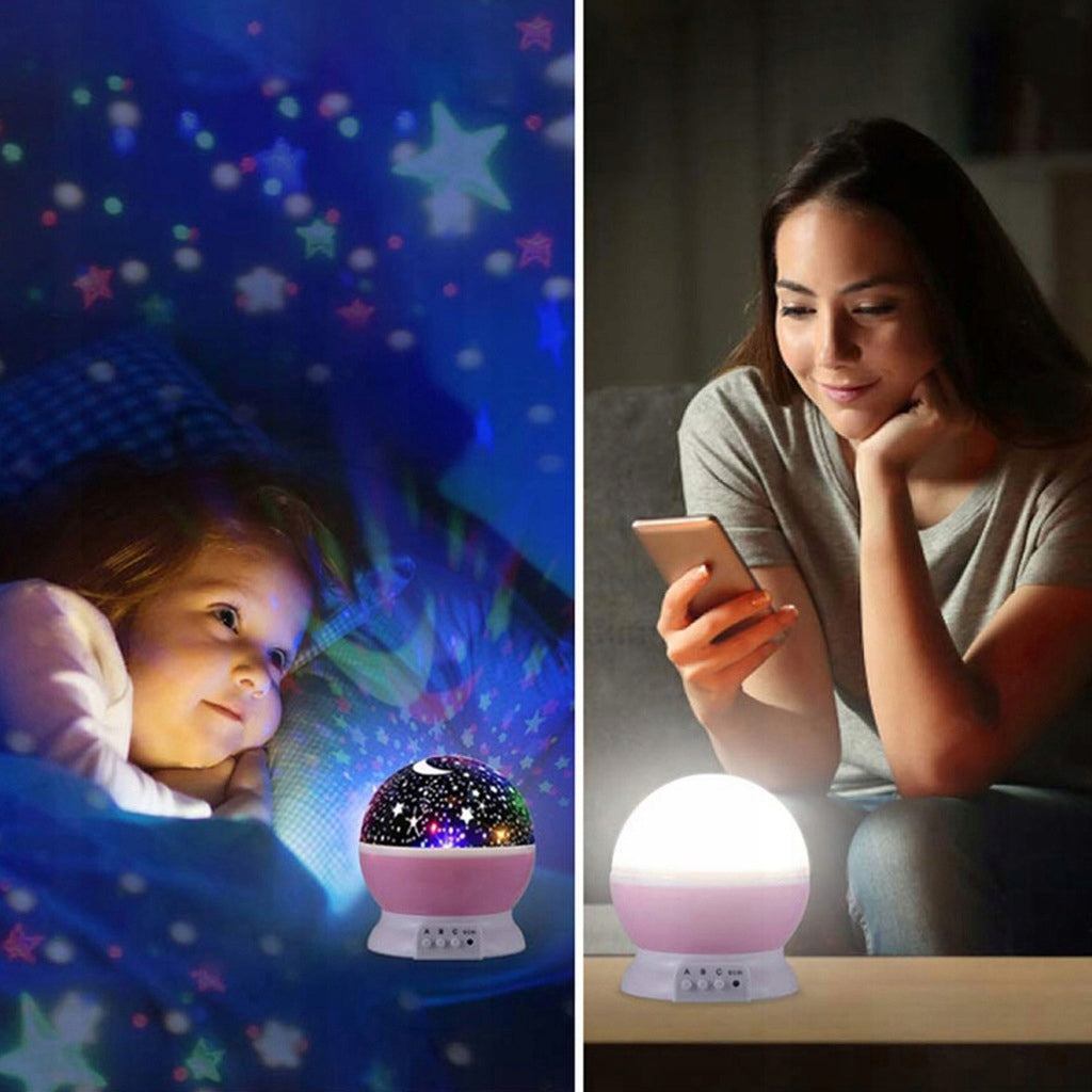 Lampka Nocna Projektor Gwiazd Nieba Rzutnik 2w1 XL! Super Prezent Na Święta