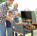 Grill Ogrodowy Węglowy Pokrywa Ruszt Popielnik Termometr Duży XXL + Gratis