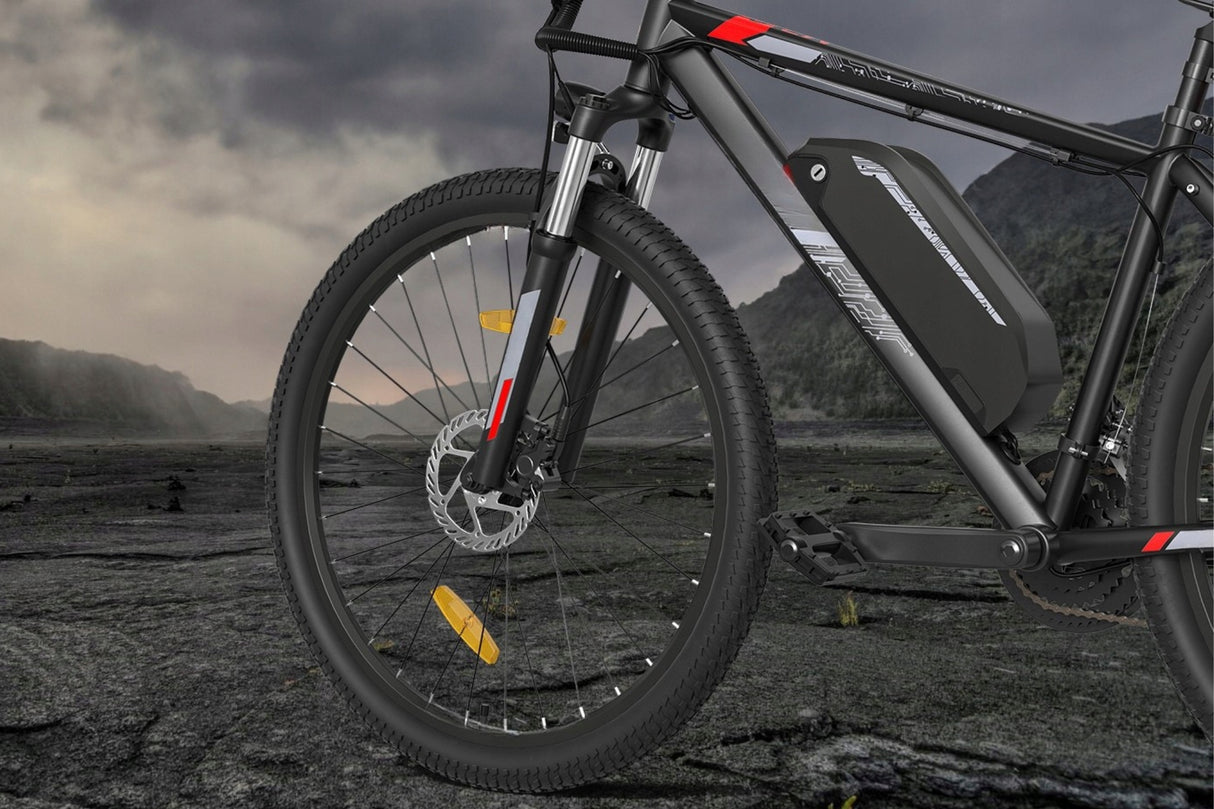 Rower Elektryczny MTB Czarny Rama 18" Cali 15AH 250W Koło 27,5" Cali