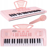 Keyboard Organy Pianinko Elektroniczne Mikrofon dla Dzieci 37 Klawiszy