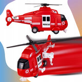 HELIKOPTER STRAŻY POŻARNEJ NAPĘD ŚWIATŁO DŹWIĘK
