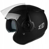 Kask Motocyklowy Otwarty ZED C5 Blenda + Kominiarka Czarny S