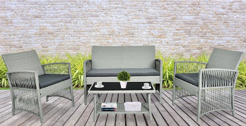 Zestaw Mebli Ogrodowych Komplet Meble Ogród Technorattan Stolik Sofa Fotele