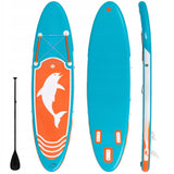 Deska Wiosłowa Nadmuchiwana Stand Up Paddle Board Niebieska z Akcesoriami