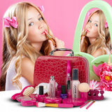 Zestaw Kosmetyków do Malowania Manicure Makijażu Makeup dla Dzieci Kuferek