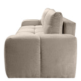 Sofa z Funkcją Spania i Pojemnikiem Beżowa Tkanina Perfect Harmony 59