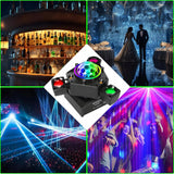Światło Sceniczne LED RGBW 150 W Aktywowany Dźwiękiem z Pilotem DMX512