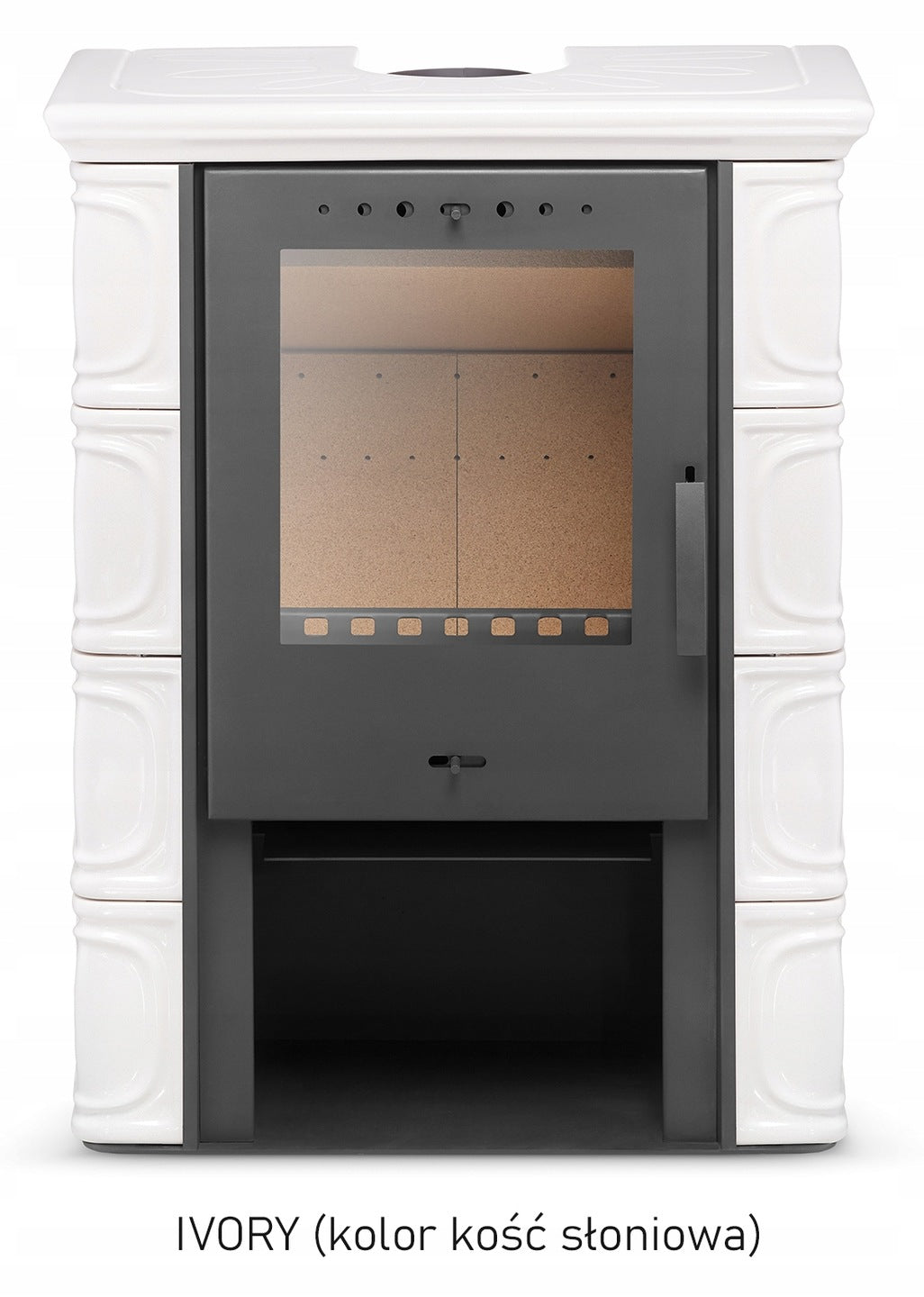 Kominek Kaflowy Piec Wkład 10 kW CAPPUCINO Kominkowy Wolnostojący Koza