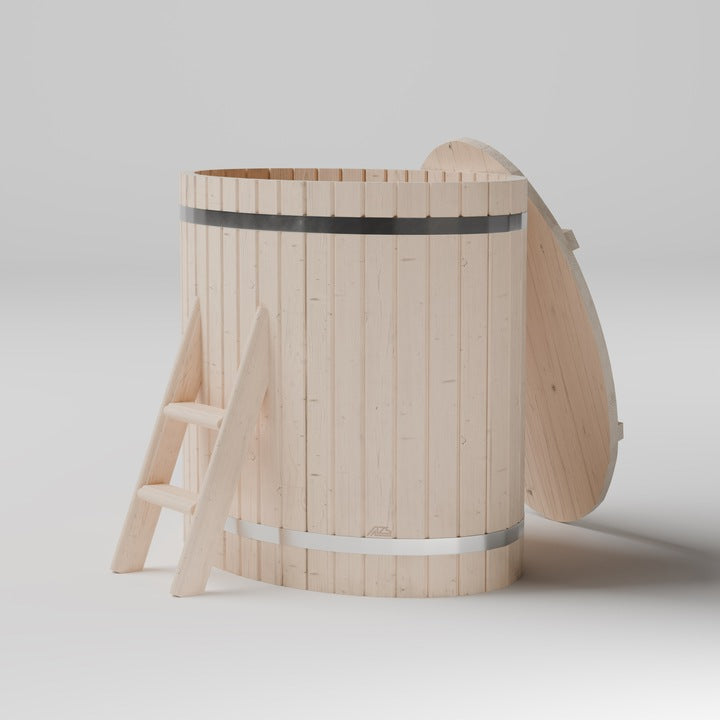 Sauna Ogrodowa Zestaw z Piecem HARVIA PC90i Balia 120 cm Beczka 340 cm