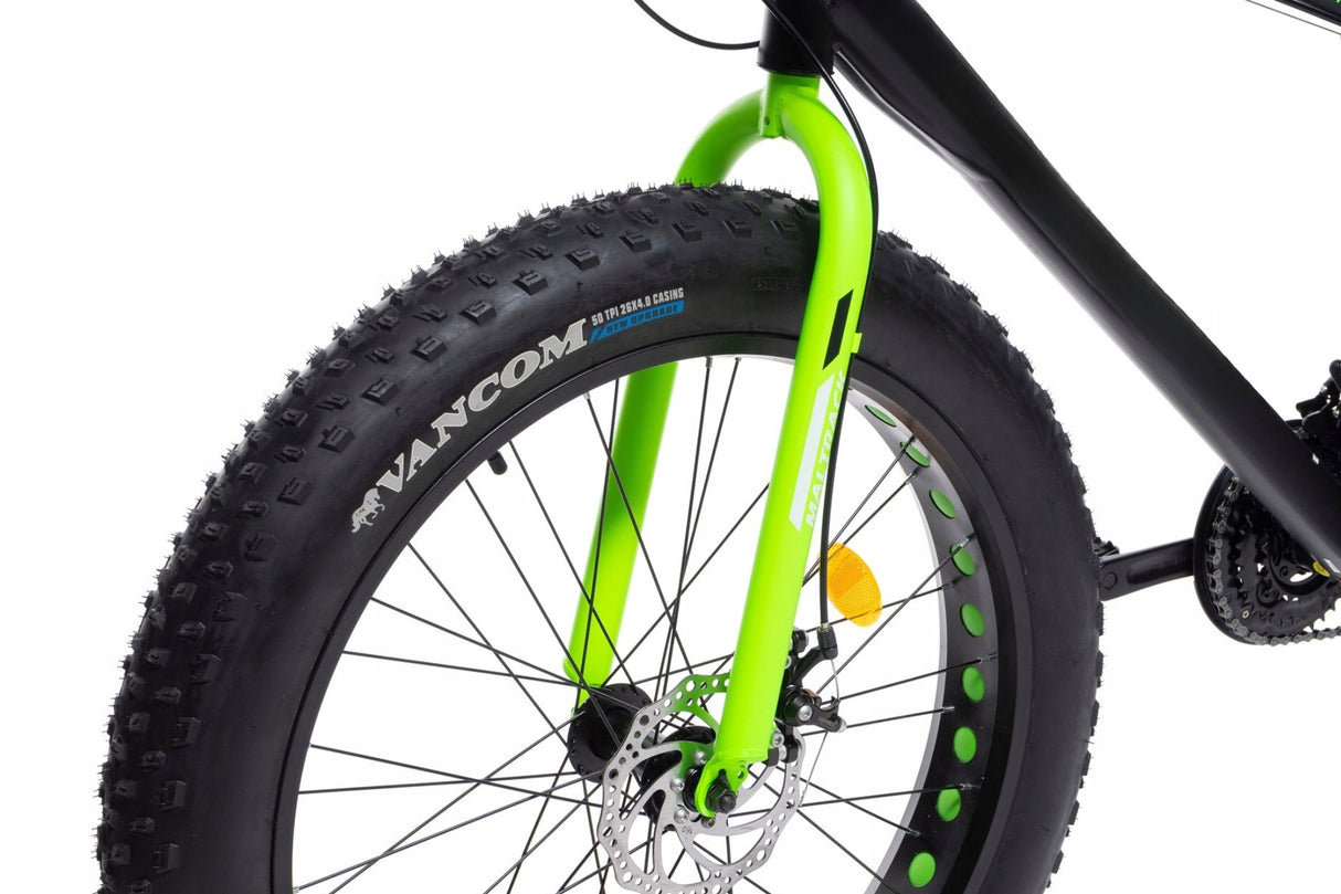 Rower Terenowy FATBIKE Szerokie Opony Stalowa Rama Przerzutki SHIMANO 26"