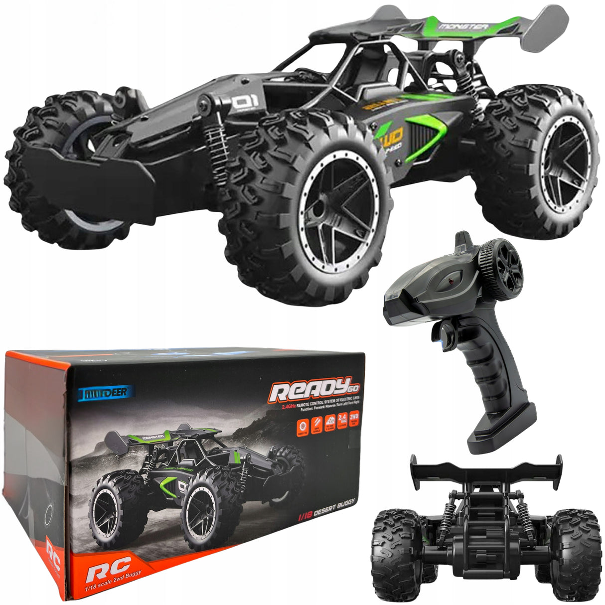 Zdalnie Sterowany Samochód Wyścigowy F1 Auto RC Drift Pilot LED Solidny