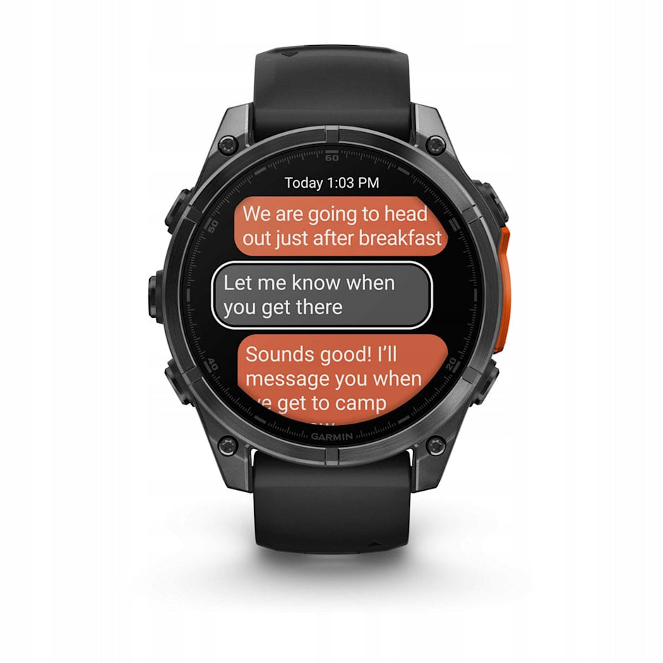 Smartwatch Garmin Fenix 8 47mm AMOLED Czarny Stainless Steel Multisportowy