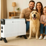 Grzejnik Konwektorowy Elektryczny Energooszczędny Termostat Biały 2000W