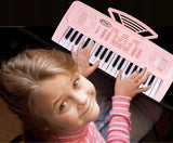 Keyboard Organy Pianinko Elektroniczne Mikrofon dla Dzieci 37 Klawiszy