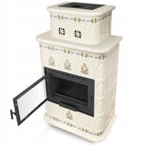 Piecyk Kominek Kaflowy Obudowa Kominkowa 13 kW Ceramiczny Koza