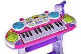 Pianino Keyboard Duży Organy Krzesełko Nagrywanie 24 Klawisze dla Dzieci