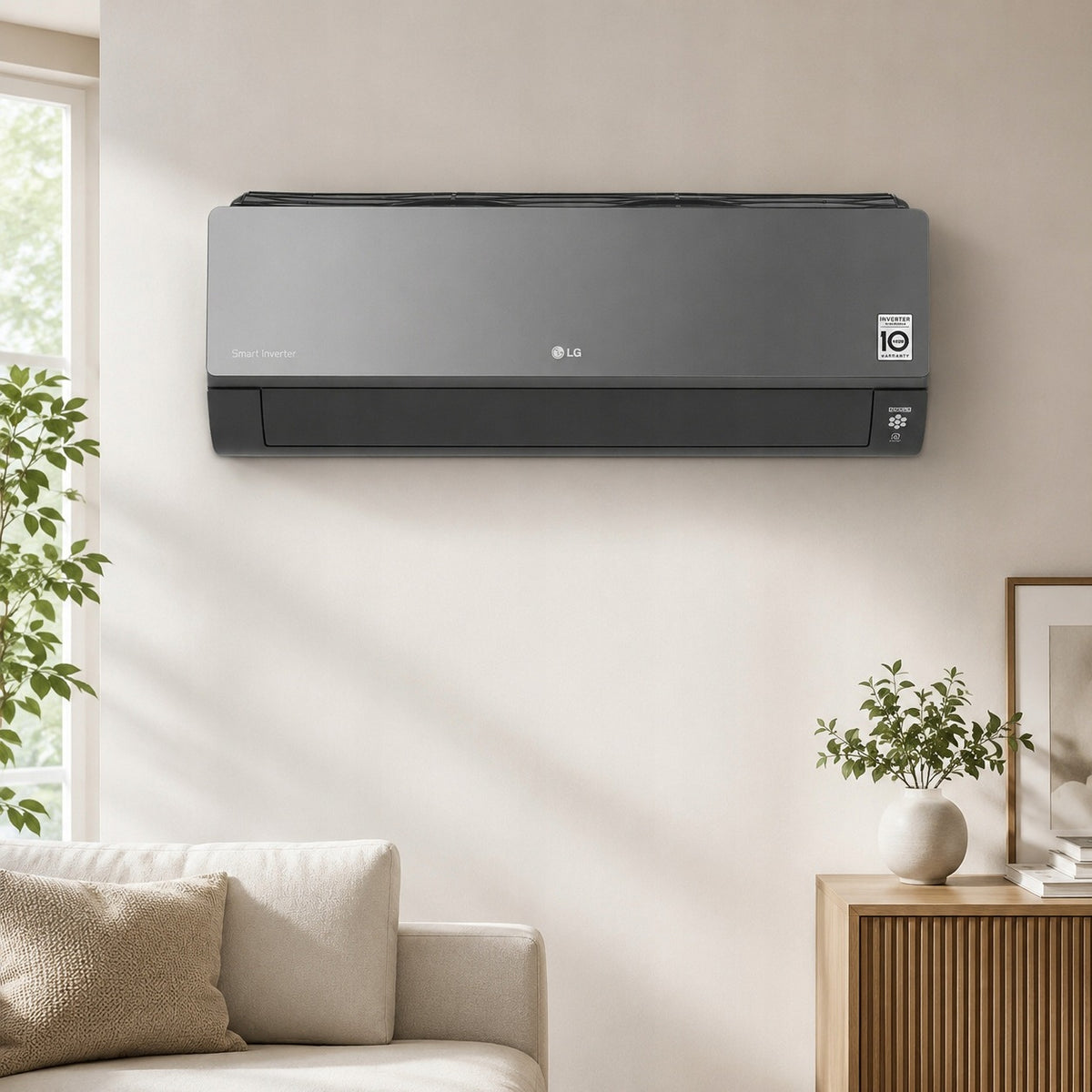 Klimatyzator LG Artcool Mirror 6,6 kW R32 Czarny Air Conditioner 66m2