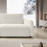 Sofa Rozkładana z Funkcją Spania Pojemnikiem Kremowa 238x103cm Tkanina