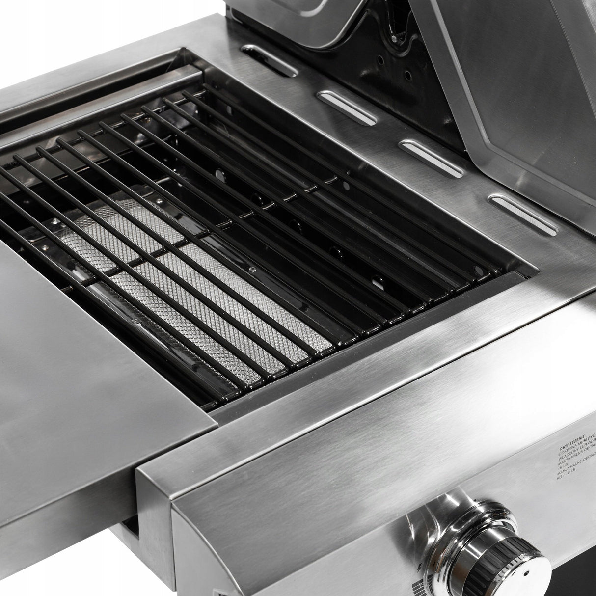 Grill Gazowy Ogrodowy z Kuchenką Boczną 5 Palnikó +Pokrowiec Srebrny 22,5kW
