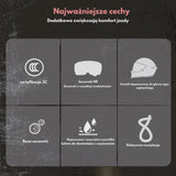 Kask Motocyklowy Integralny Homologacja Otwory Wentylacyjne Rozmiar XL