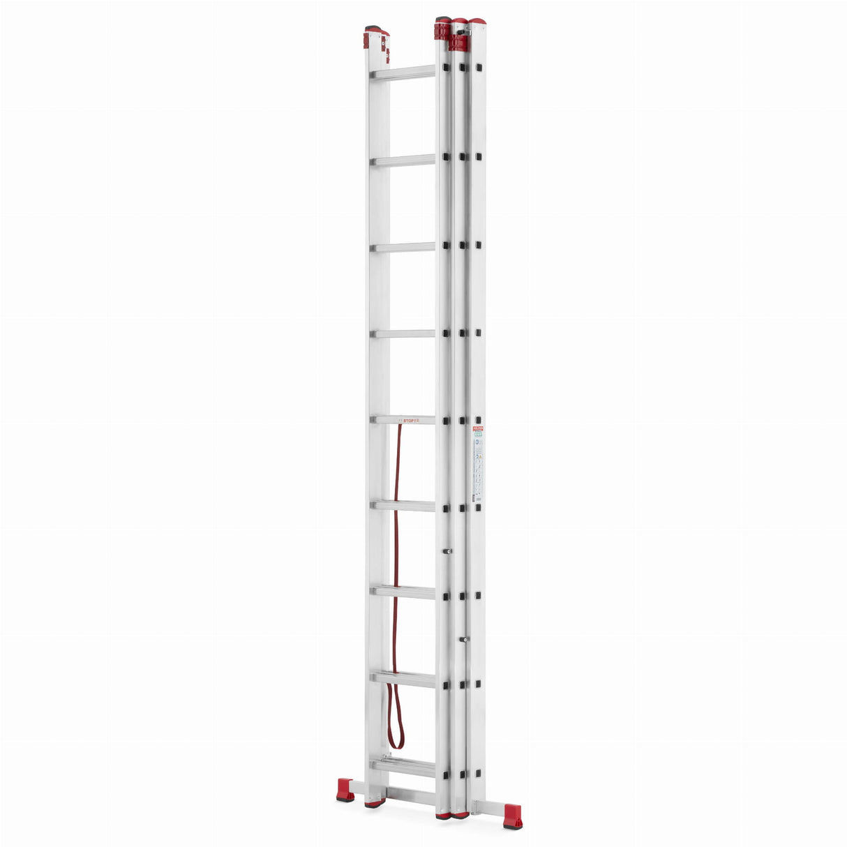 Drabina aluminiowa 3x9 WIELOFUNKCYJNA na schody Pro 5,69m 150kg + GRATIS
