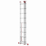 Drabina aluminiowa 3x9 WIELOFUNKCYJNA na schody Pro 5,69m 150kg + GRATIS