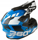 Kask Cross Enduro S Lekki Quad MTB Daszek Homologacja EU Niebieski
