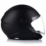 Kask Motocyklowy Otwarty CHOPPER Otwierany VITO UNO Czarny Mat L